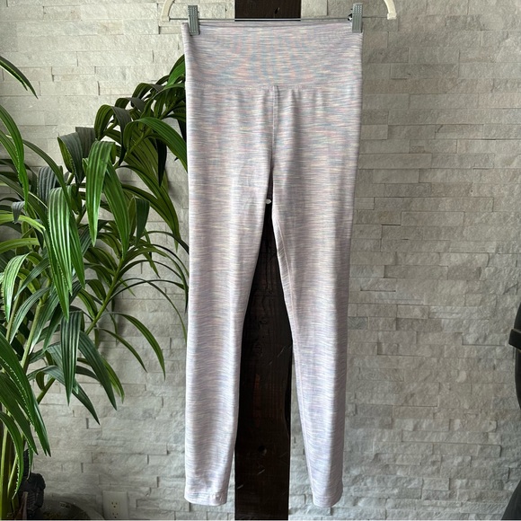 OUTDOOR VOICES Pastel Heathered Purple Pink High Rise Leggings Size Small - Picture 2 of 7